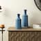 Glitzhome® Brilliant Blue Chevron Ceramic Modern Vase Set